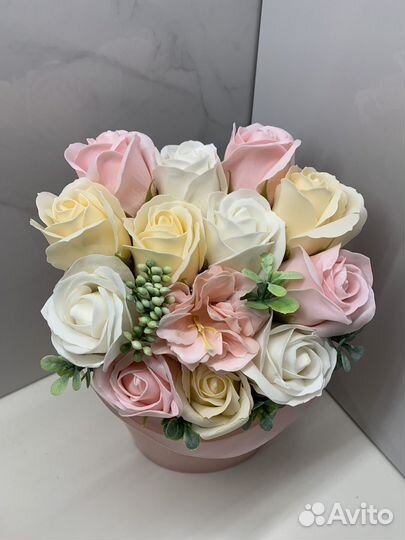 Декоративный мыльный букет