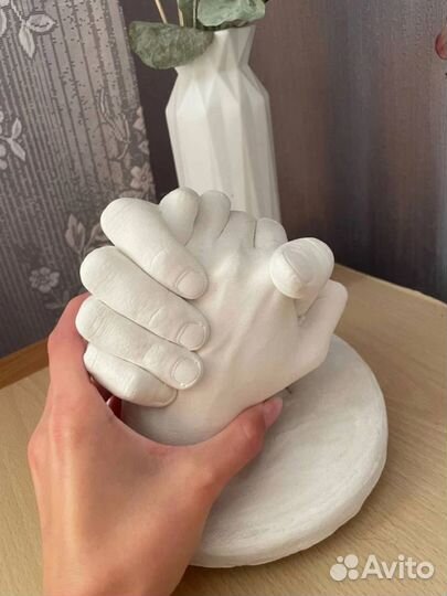 3D слепок рук для двоих