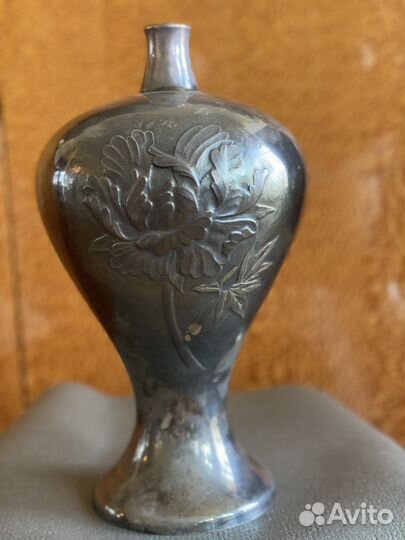 Серебро ваза Япония 847гр