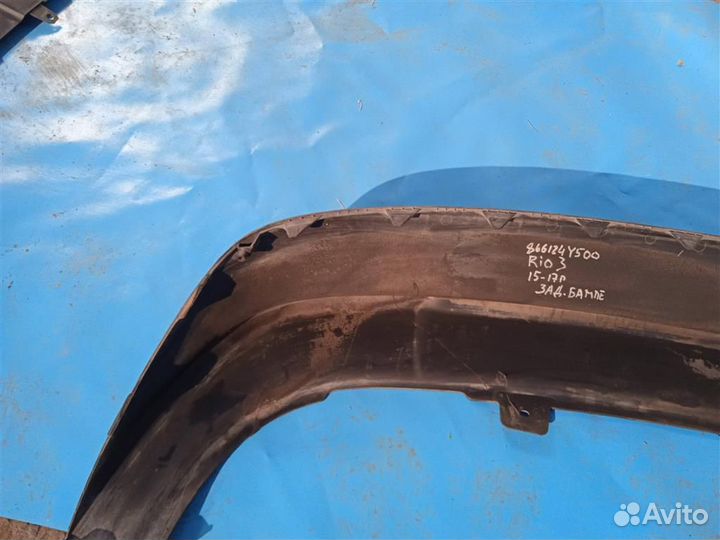 Юбка бампера задняя Kia Rio 3 рестайлинг