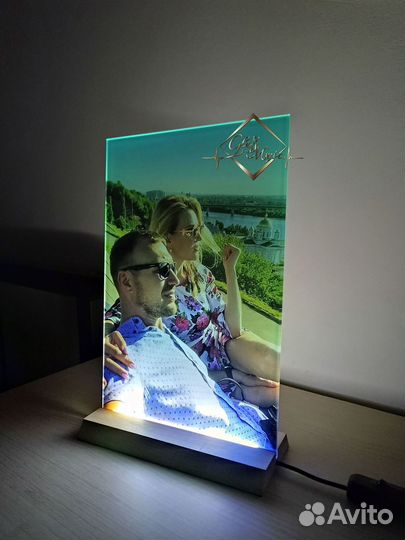 Подставка с подсветкой под Трек на стекле А4