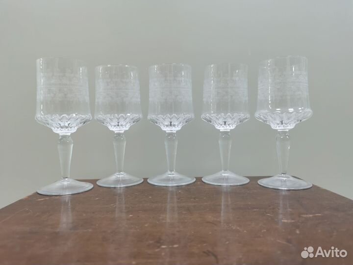 Бокалы для шампанского вино 19 век Россия стекло