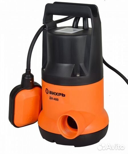 Дренажный насос для чистой воды Вихрь дн-400