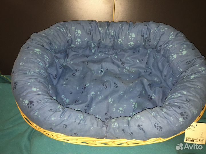 Лежанка для животных плетёная из лозы 76х55 IKEA