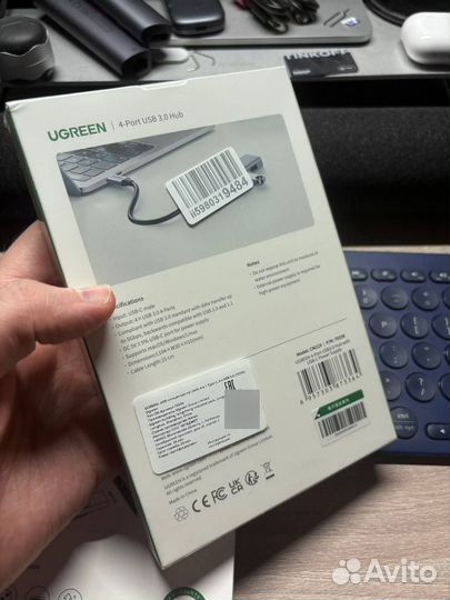 USB-хаб, разветвитель Ugreen (USB 3.0, type-c)