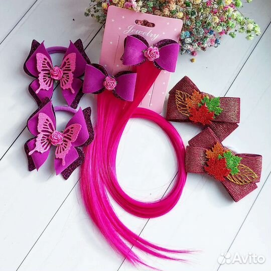 Бантики ручной работы набор