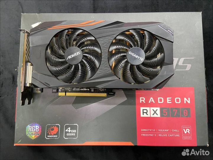 Видеокарта gigabyte Radeon RX 570 aorus 4GB