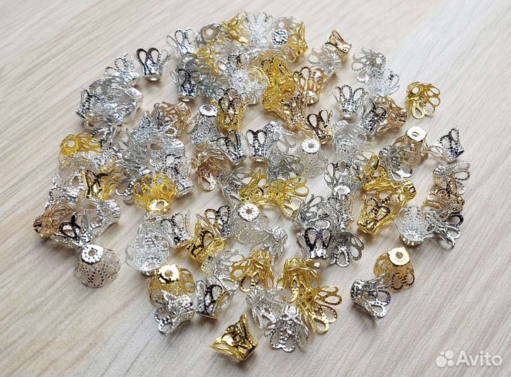 Наконечники для бусин, ёлочных игрушек