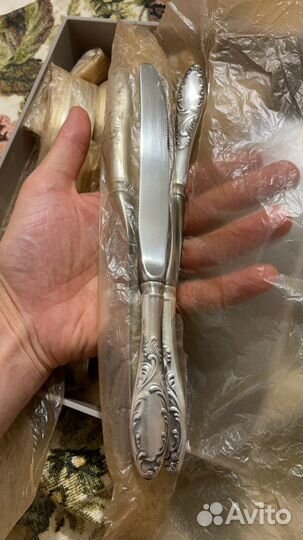 Посеребряный столовый набор 