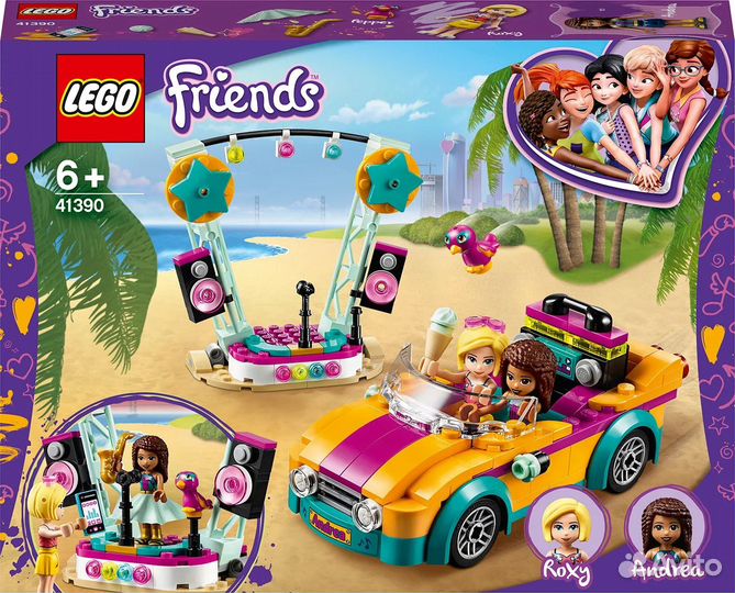 Lego Friends 41390 Машина со сценой Андреа