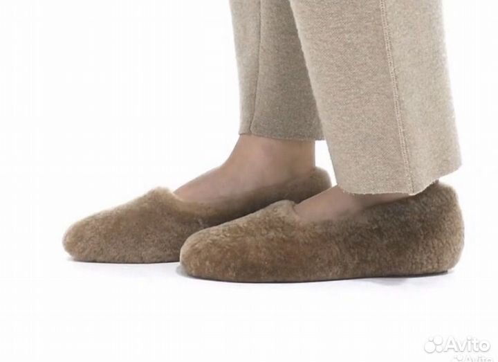 Меховые балетки