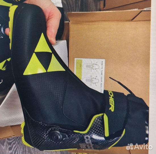 Лыжные ботинки Fisher carbon lite, skate