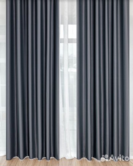 Шторы димаут Амадео серый