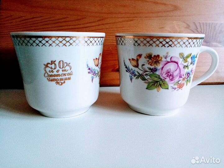 Чайные кофейные пары кружки чашки винтаж СССР