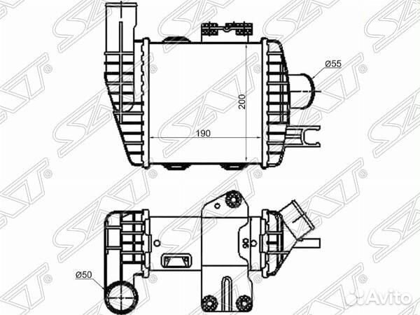 Интеркулер hyundai tucson 04-09/KIA sportage 04-09