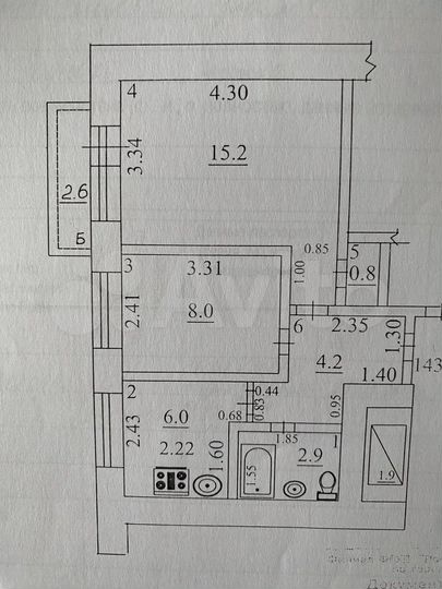 2-к. квартира, 37,1 м², 9/9 эт.