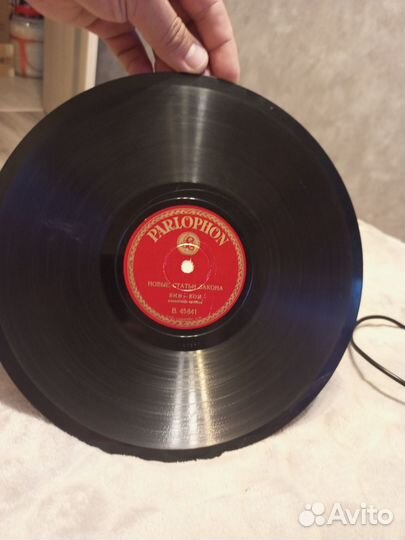 Пластинка Parlophon 78 об. Бим-Бом