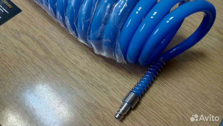 Шланг PU спиральный 15м. *12мм*8мм с быстросъемами