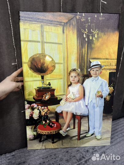 Портреты по фото на холсте