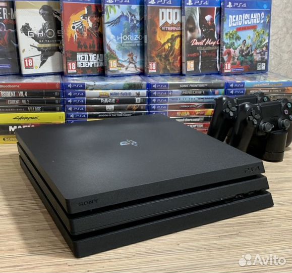 Sony PS4 Pro 1TB PlayStation 4 Гарантия + 40 Игр