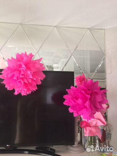 Бумажные помпоны