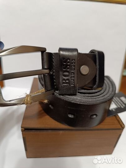 Ремень мужской кожаный новый