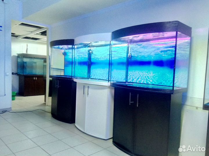 Аквариум200,биофильтр, свет, фон, подставка