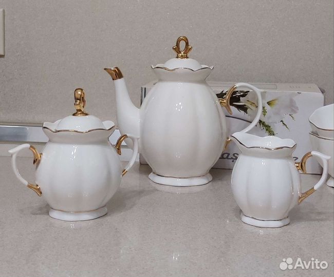 Чайный сервиз Коралл. Новый