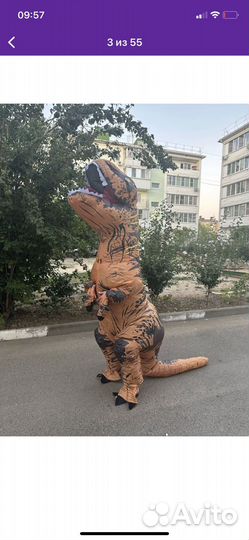 Надувной динозавр, сумоист