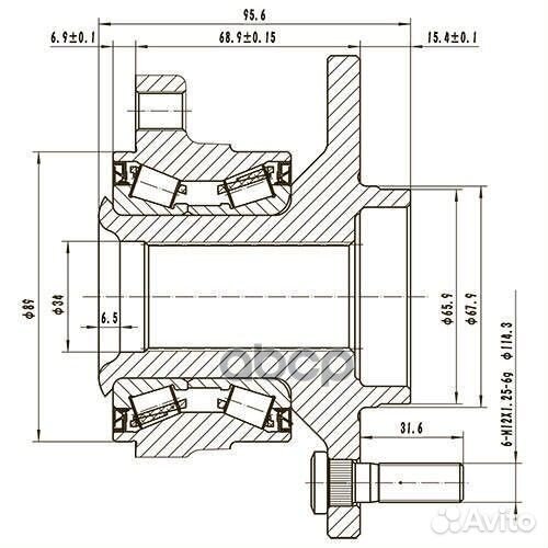 Ступица задняя зад лев Z89147R Zikmar