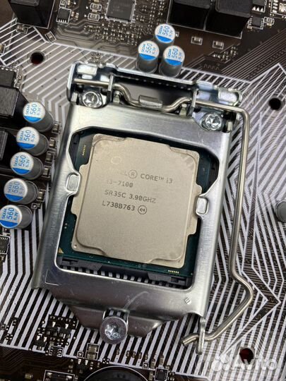 Процессор intel core i3-7100 3.90ghz + MSI H110M