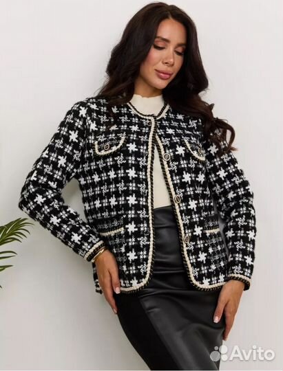 Жакет твидовый р. 48-50