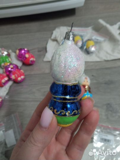 Елочные игрушки стекло