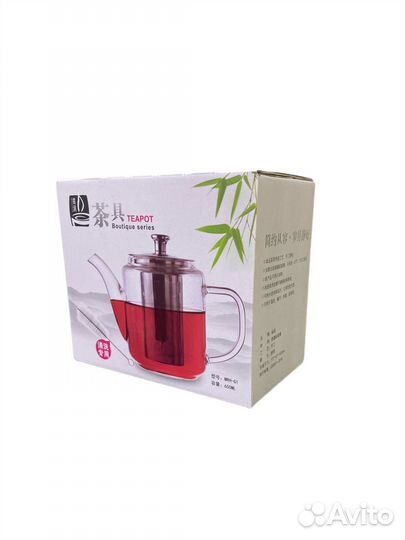 Чайник заварочный стеклянный