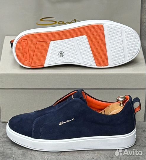 Слипоны мужские Santoni