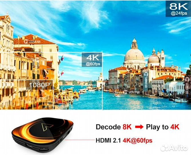 Смарт тв бокс, приставка TV BOX Vontar X3 4/32 Gb