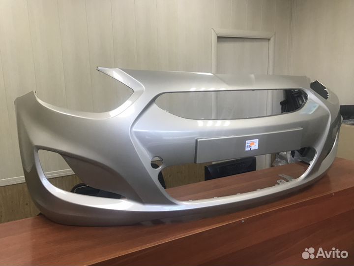 Бампер Hyundai Solaris бежевый