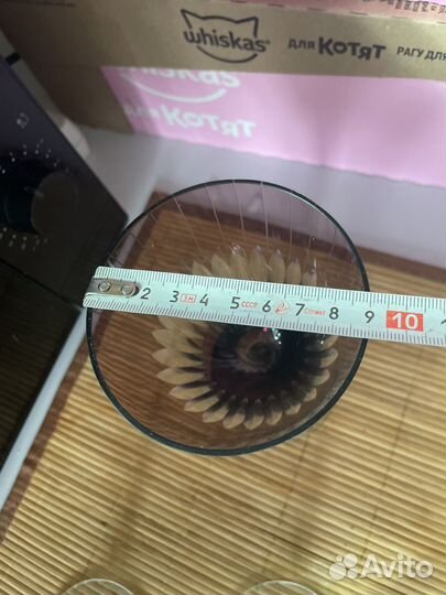 Абор бокалов марганцевый хрусталь 17 см