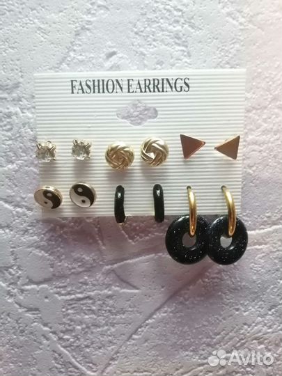 Серьги набор