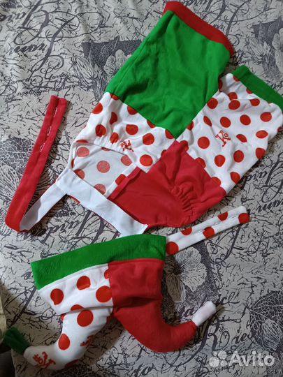 Новогодний костюм петрушки 110