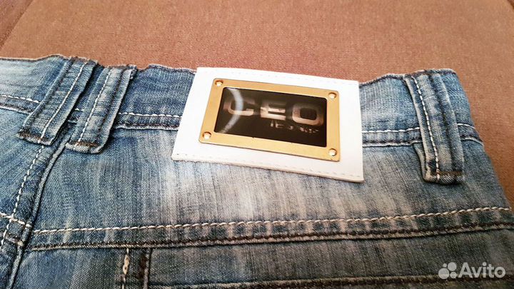 Джинсовые шорты бриджи CEO Jeans мужские подросток