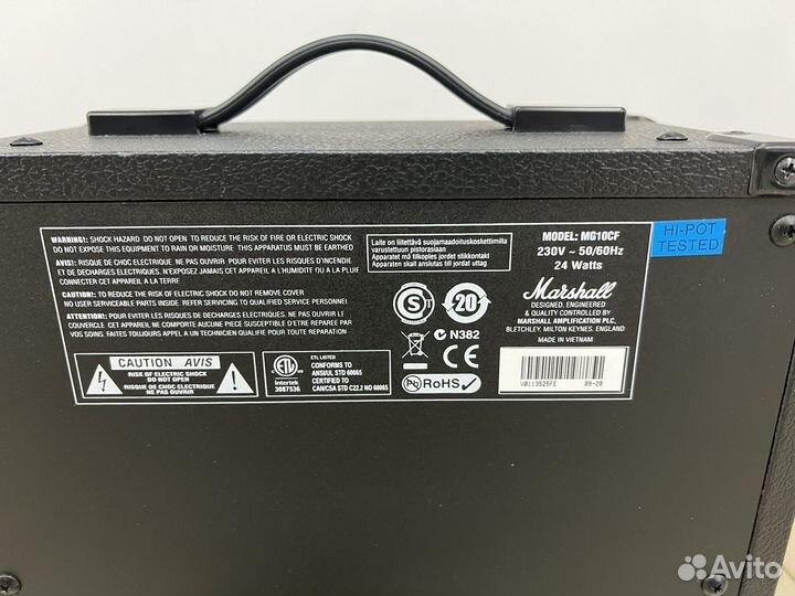 Комбоусилитель marshall MG10CF