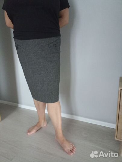 Юбка шерстяная, L (48), длина 68 см