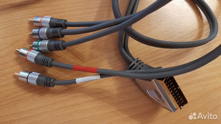 Кабель scart-5 RCA plug luxmann 3m