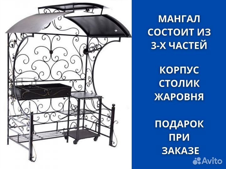 Мангал с крышей