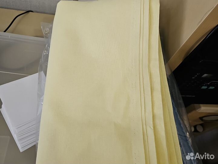 Отрез ткани. Хлопок, цвет желтый