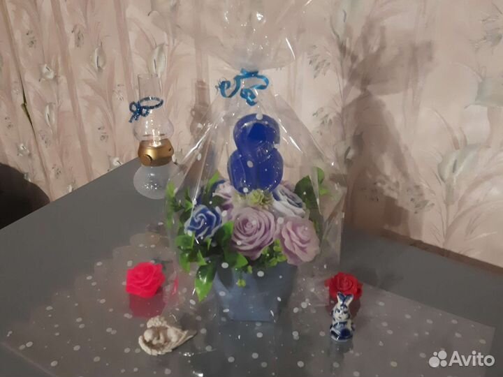 Букет из мыльных роз