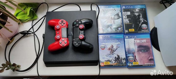 Игровая приставка ps4 с играми