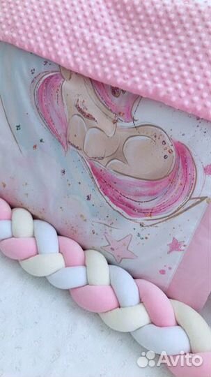 Бортик-коса в кроватку