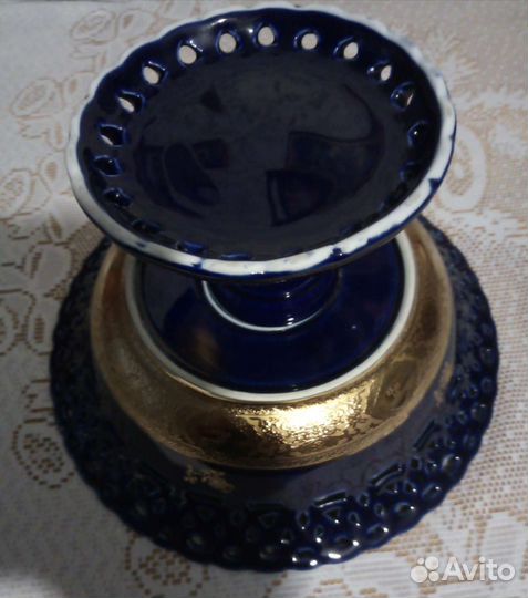 Ваза для фруктов на ножке, салфетница